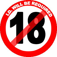We sell to over 18s only